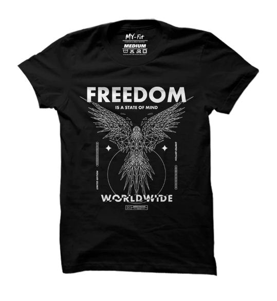 FREEDOM T-SHIRT BLACK