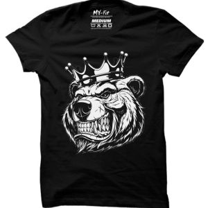 THE CROWNED BEAR T-SHIRT BLACK