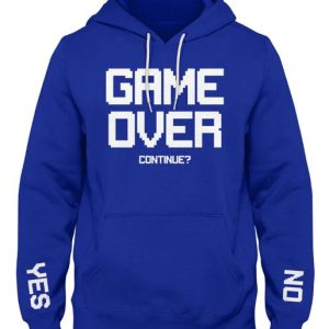 GAME OVER STYLISH BLUE HOODIE