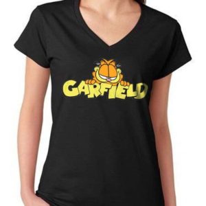 GARFIELD V-NECK GIRLS T-SHIRT